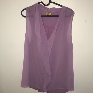 Princess Vera Wang Purple Flowy Top